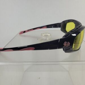 Diva Black and Pink Accent Sunglasses Temple Arm